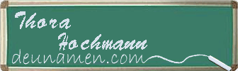 Thora Hochmann Visitenkarte